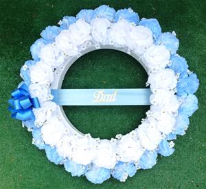 12. MOM or DAD Silk Floral 24" Wreath