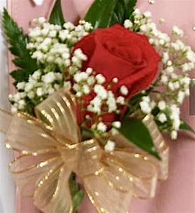 1. Single Rose Corsage