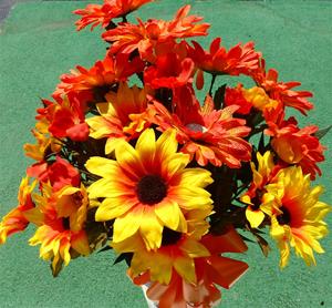30. Large Silk Bouquet of Autumn Flowers