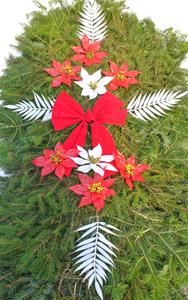 40a. Fresh Balsam Poinsettia Blanket