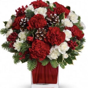 Flowers Arranged in a Cube