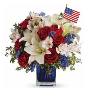 Red White & Blue Cube